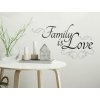 10402 1 samolepici napis na zed family is love