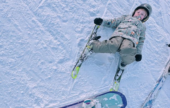 Mamablog Lucky Ferikové: Jak jsem syna učila lyžovat