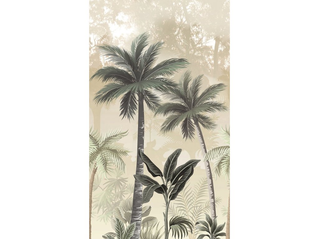Marburg palmové listy zelenošedé (1)