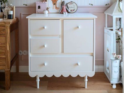 baushka komoda bílá