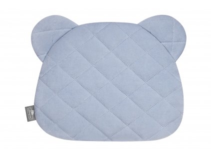 Sametový polštář ve tvaru medvídka ROYAL BABY modrý