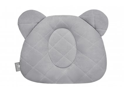 Fixační sametový polštář ROYAL BABY pro miminko šedý