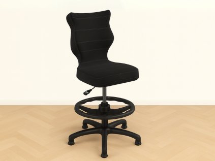 Dětská výškově nastavitelná židle k psacímu stolu ČERNÁ