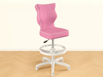 Pohodlná dětská židle bez područek k psacímu stolu RŮŽOVÁ