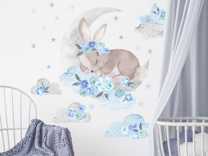 Spící králíček modrý (2)