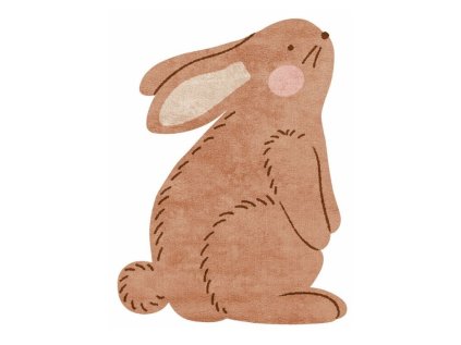 24261 1 hnedy koberec zajicek do detskeho pokoje