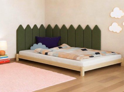 Čalouněný panel na zeď ve tvaru plotku