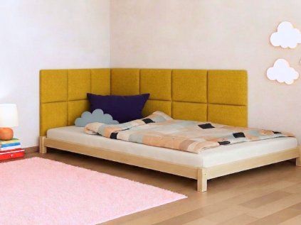 Čtvercové čalouněné panely na zeď