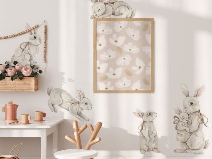 Samolepky na stěnu KRÁLÍCI