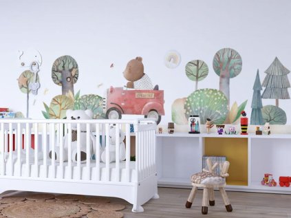 Samolepka na zeď VÝLET do dětského pokoje