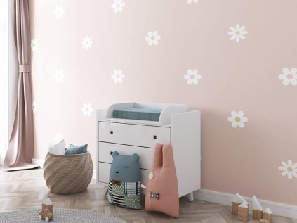 Samolepky na zeď SEDMÍKRÁSKY béžové