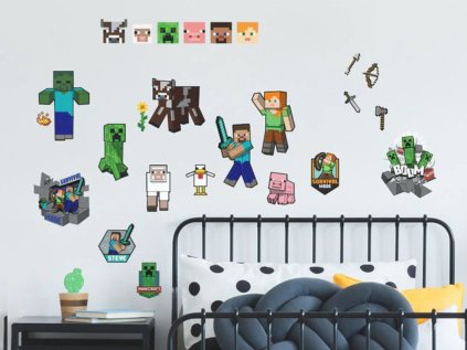 Nalepovací dekorace MINECRAFT do dětského pokoje