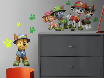 Dětská samolepka na stěnu TLAPKOVÁ PATROLA