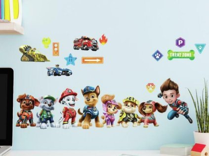 Nálepky na zeď dětského pokoje TLAPKOVÁ PATROLA