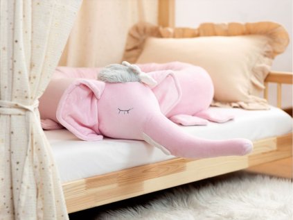 24798 1 plysovy ruzovy chranic slonice do detske postele