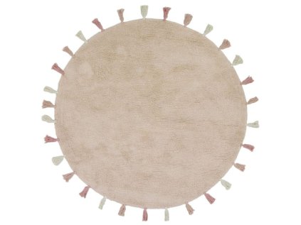Kulatý koberec SARA do dětského pokoje růžový