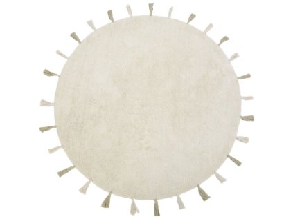 Kulatý koberec SARA do dětského pokoje krémový