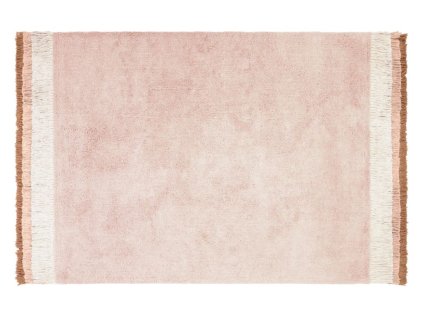 Růžový koberec ELISA do dětského pokoje