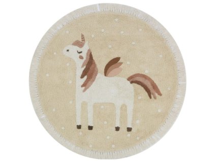 Kulatý koberec JEDNOROŽEC do dětského pokoje