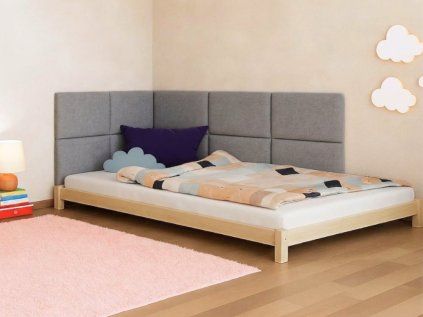 Obdélníkové čalouněné panely na zeď BOUCLÉ