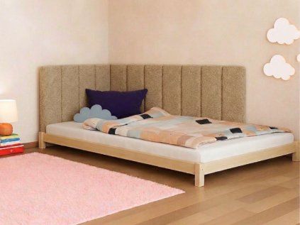 Rovný čalouněný panel na zeď BOUCLÉ