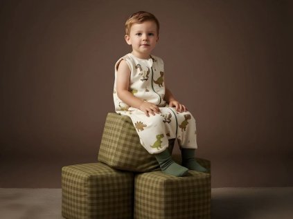 Lehký spací pytel s nohavicemi DINOSAUŘI