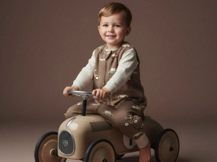 Lehký spací pytel s nohavicemi RETRO AUTA