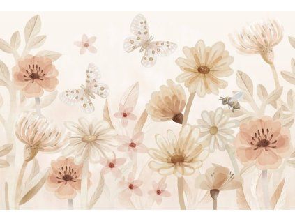 25787 nastenny mural louka do detskeho pokoje