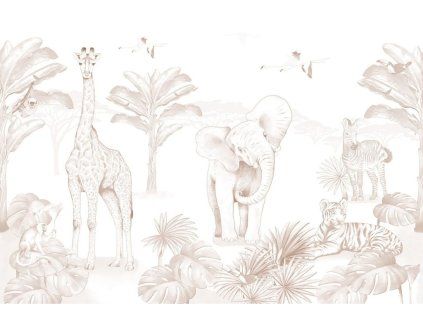 25814 nastenny mural safari do detskeho pokoje