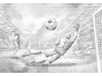 Velkoplošná tapeta mural FOTBAL do dětského pokoje