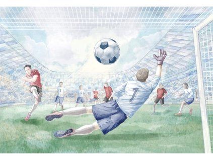 25835 nastenny mural fotbal do detskeho pokoje