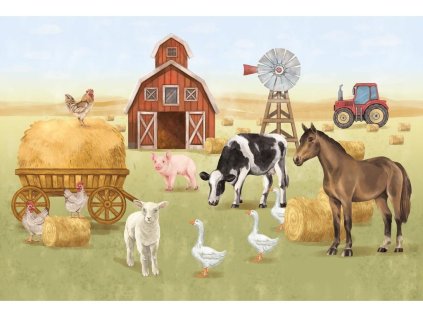 Dětský nástěnný mural FARMA