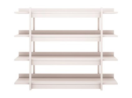 Dřevěná nástěná knihovna FRAME kašmírová