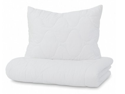 Set z dutého vlákna: ručně šitá přikrývka i polštář