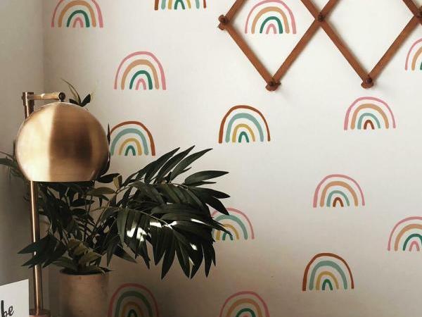 Samolepky na stěnu DUHY ve stylu boho