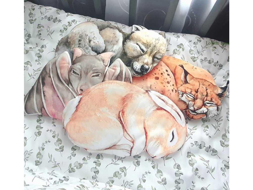 Bavlněný dekorační dětský polštářek RYS Zvolte rozměr: Klasický 33x21 cm (obrázek 6)