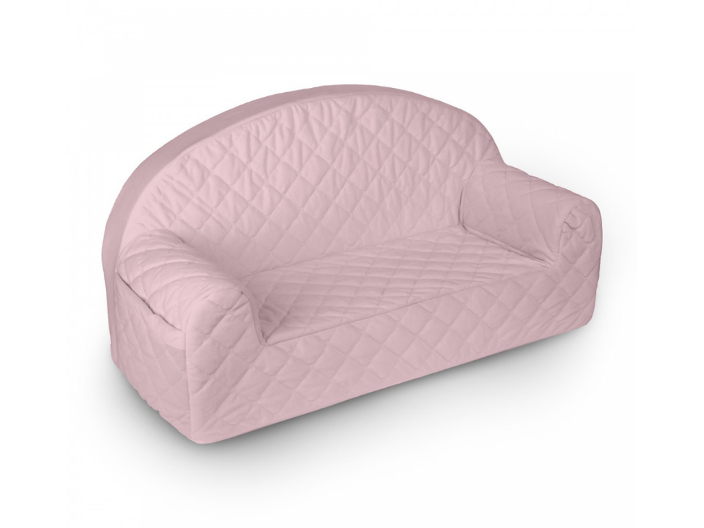 Levně Designová pohovka s kapsami pro děti RŮŽOVÁ