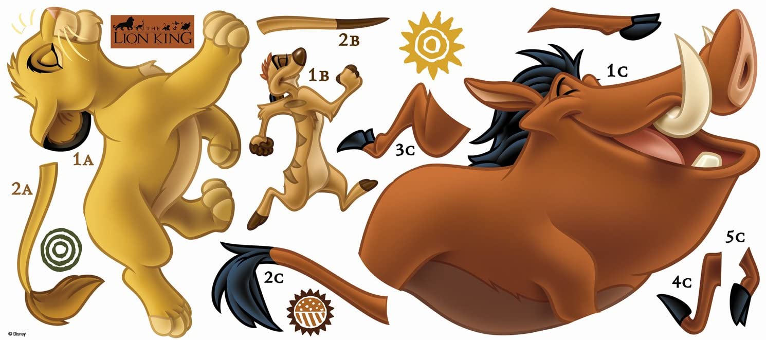 Samolepky s Disney motivem SIMBA a kamarádi (obrázek 4)