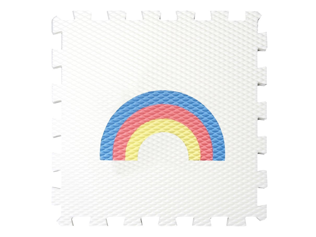 Pěnová puzzle podlaha 9 dílů MODRO-BÍLÁ do dětského pokoje (obrázek 5)