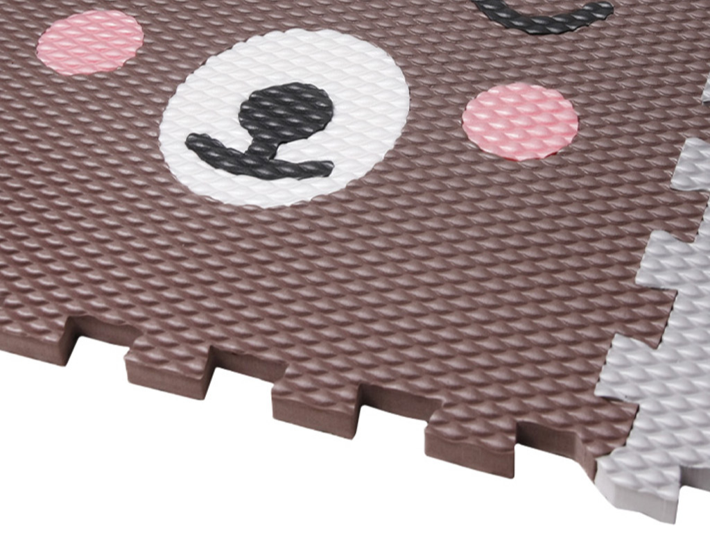 Šedá pěnová puzzle podlaha z 12 dílů TULEŇ (obrázek 3)