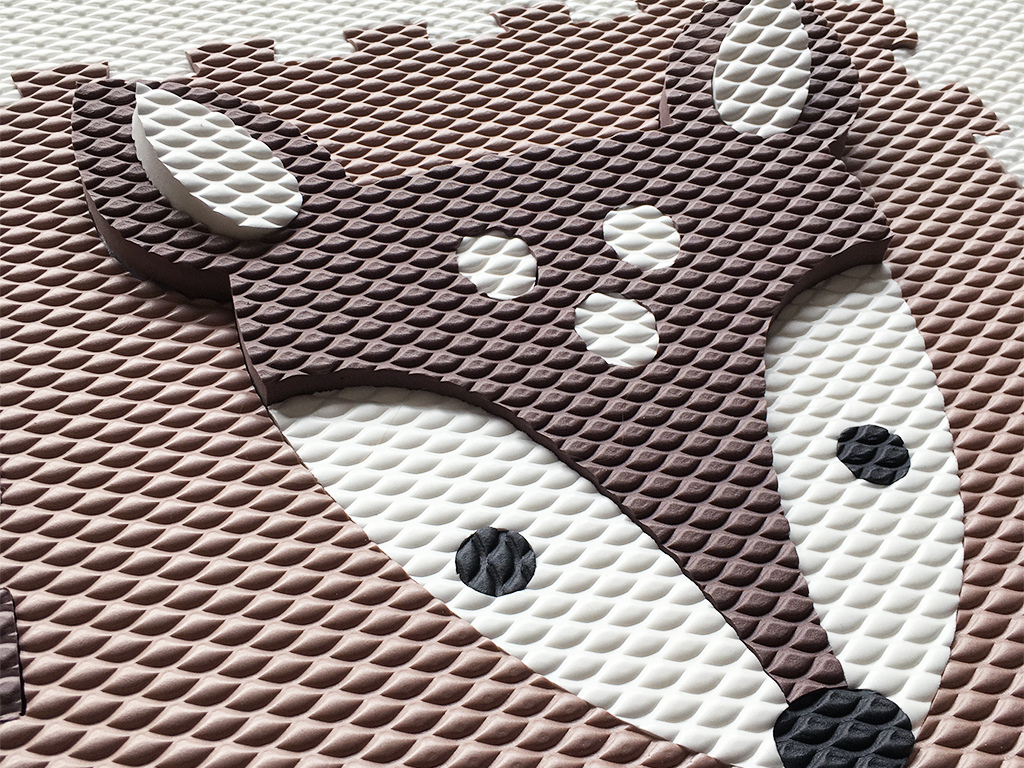 Hrací pěnové puzzle do dětského pokoje 16 dílů KOLOUŠEK (obrázek 4)