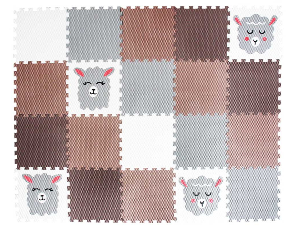 Levně Pěnová podlaha puzzle 20 dílů BERÁNEK A LAMA