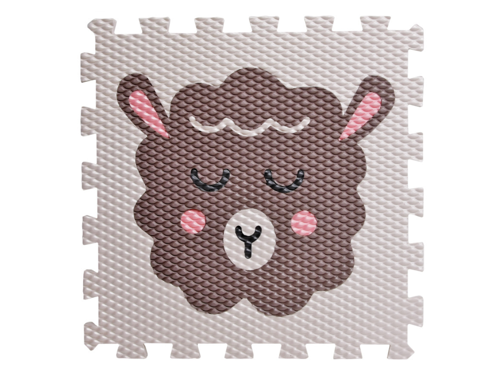 Levně Dětská pěnová puzzle podložka na hraní BERÁNEK Zvolte barvu: Krémová