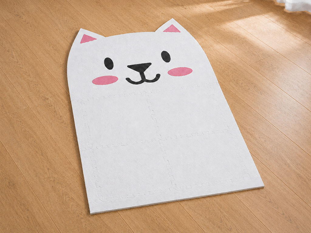 Dětská pěnová puzzle podlaha KOČKA