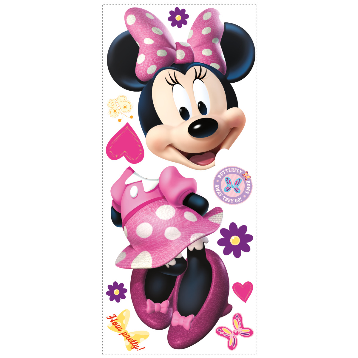 Samolepka na zeď s Disney motivem MYŠKA MINNIE (obrázek 5)