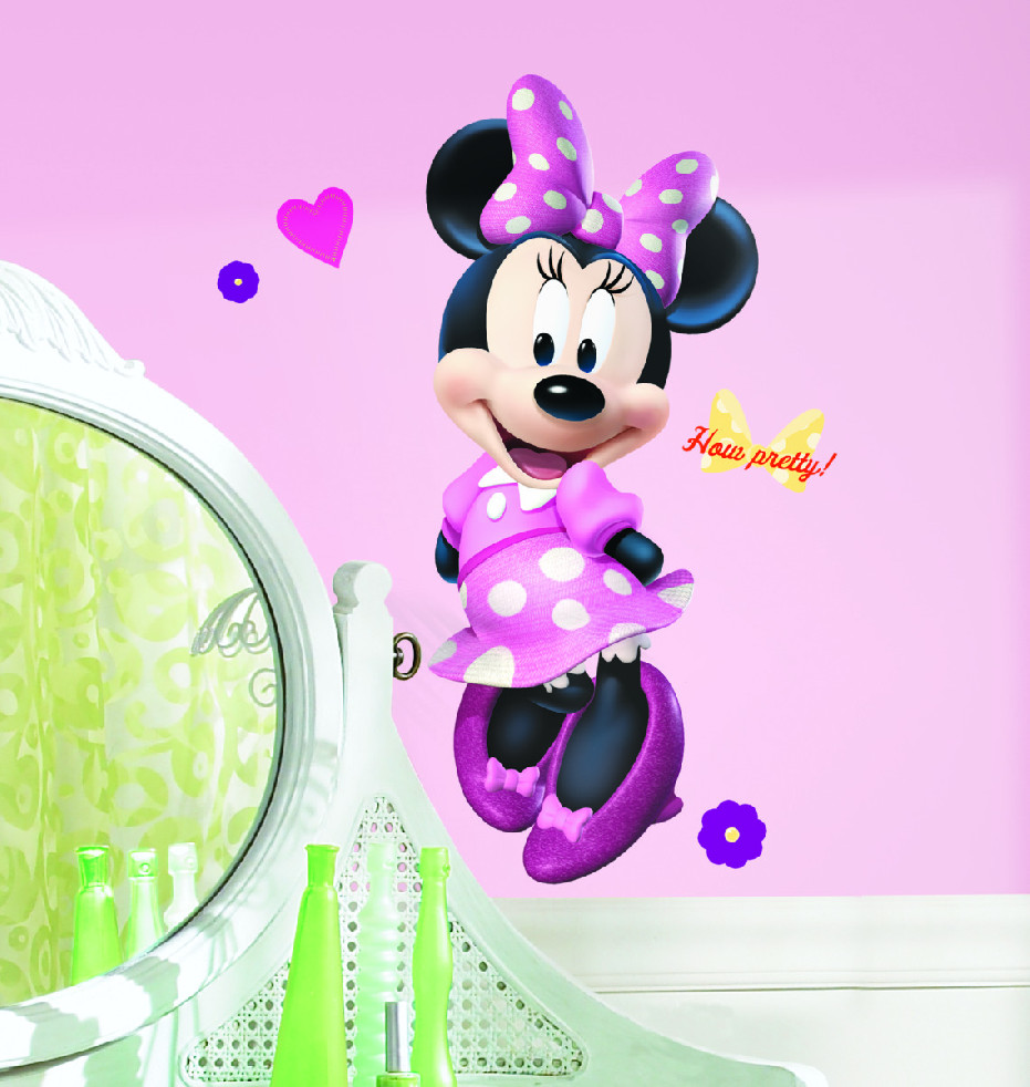 Samolepka na zeď s Disney motivem MYŠKA MINNIE (obrázek 3)