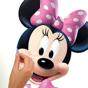 Samolepka na zeď s Disney motivem MYŠKA MINNIE (obrázek 4)