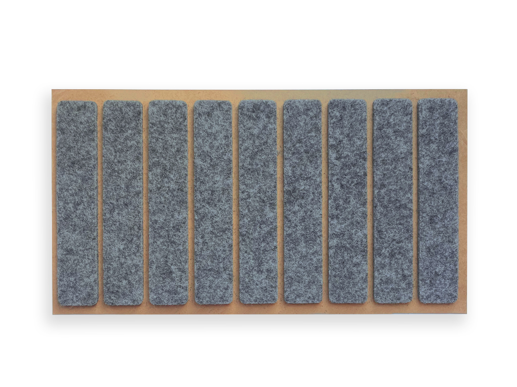 Levně Benlemi Filcové podložky 1,5x8 cm na nohy nábytku, 9 ks