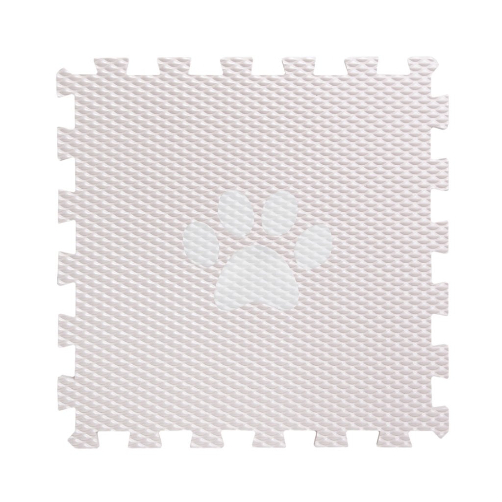 Vylen Dětská pěnová puzzle podložka TLAPKA Zvolte barvu: Krémová s bílou