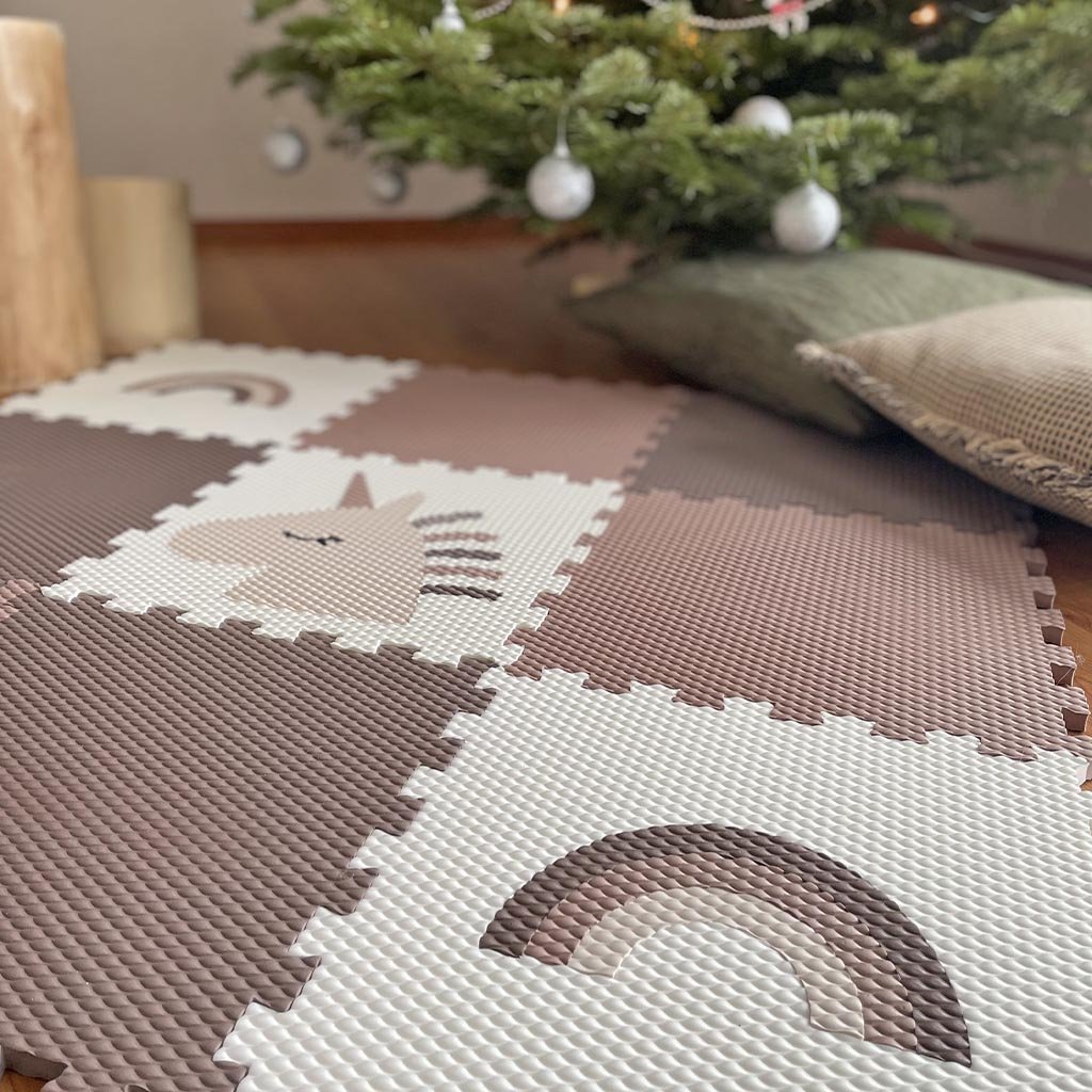 Dětská hrací pěnová podložka JEDNOROŽEC A DUHA 9 dílů (obrázek 3)